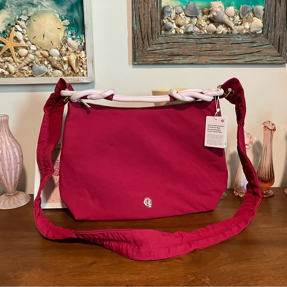 Lululemon Convertible Ruched Crossbody Bag
